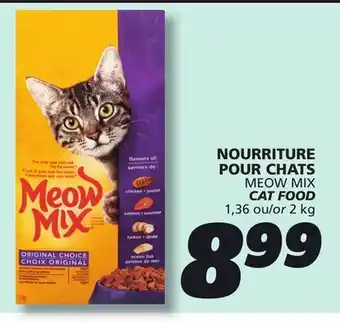 IGA MEOW MIX CAT FOOD offer