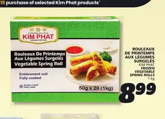IGA KIM PHAT FROZEN VEGETABLE SPRING ROLLS offer