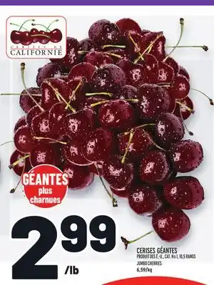 Metro CERISES GÉANTES | JUMBO CHERRIES offer