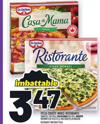 Metro PIZZA CROÛTE MINCE RISTORANTE | RISTORANTE THIN CRUST PIZZA offer
