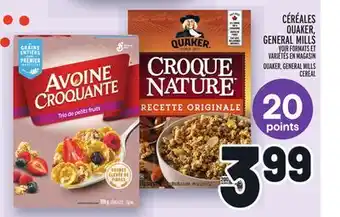 Metro CÉRÉALES QUAKER, GENERAL MILLS | QUAKER GENERAL MILLS offer