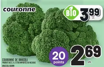 Metro COURONNE DE BROCOLI | BROCCOLI CROWN offer