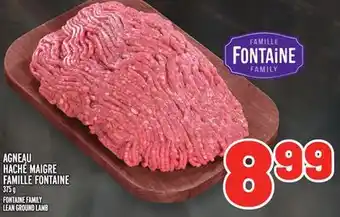 Metro AGNEAU HACHÉ MAIGRE FAMILLE FONTAINE | FONTAINE FAMILY LEAN GROUND LAMB offer