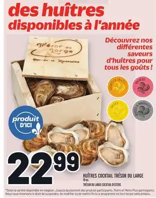 Metro HUÎTRES COCKTAIL TRÉSOR DU LARGE | TRÉSOR DU LARGE COCKTAIL OYSTERS offer