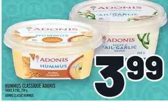 Metro HUMMUS CLASSIQUE ADONIS | ADONIS CLASSIC HUMMUS offer