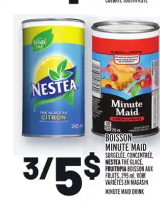 Metro BOISSON MINUTE MAID | MINUTE MAID DRINK offer