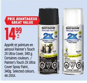 Canadian Tire Rust-Oleum Painter's Touch 2X Ultra Cover Spray Paint, 340 g offer