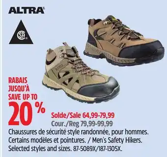 Canadian Tire Men's Safety Hikers offer