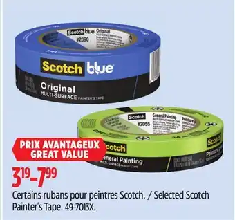 Canadian Tire Scotch Selected Scotch Painter's Tape offer