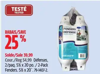 Canadian Tire Dock Edge 2-Pack Fenders offer