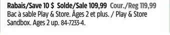 Canadian Tire Step2 Play and Store Sandbox offer