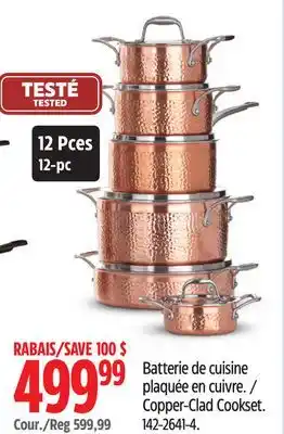 Canadian Tire Lagostina Copper-Clad Cookset offer