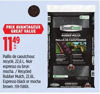 Canadian Tire GroundSmart Recycled Rubber Mulch, 22.6L offer