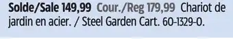 Canadian Tire Yardworks Steel Garden Cart offer