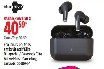 Canadian Tire BLUEHIVE Bluepods Elite Active Noise-Cancelling Earbuds offer