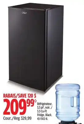 Canadian Tire Master Chef 3.3 Cu-Ft Fridge, Black offer