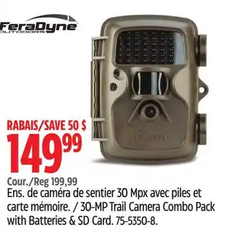 Canadian Tire Feradyne Covert Cam 30-MP Combo Pack Trail Camera, 4k Video, Brown offer