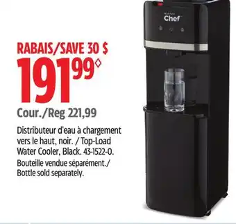 Canadian Tire MASTER Chef Top-Load Water Cooler, Black offer