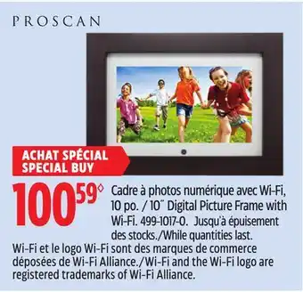 Canadian Tire Proscan 10 Digital Picture Frame with Wi-Fi offer