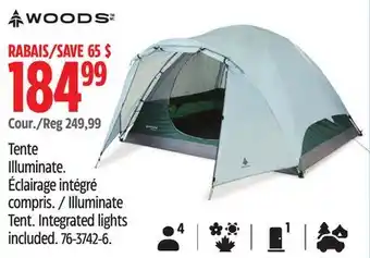 Canadian Tire Woods Illuminate Tent offer