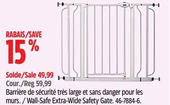 Canadian Tire Wall-Safe Extra-Wide Safety Gate offer