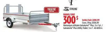 Canadian Tire Stirling Galvalume Plus Utility Trailer, 5 x 7 offer