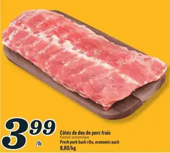 Marché Richelieu CÔTES DE DOS DE PORC FRAIS | FRESH PORK BACK RIBS offer