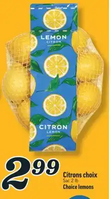 Marché Richelieu CITRONS CHOIX | CHOICE LEMONS offer