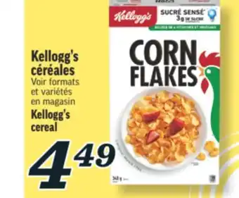 Marché Richelieu Kellogg's céréales | Kellogg's cereal offer