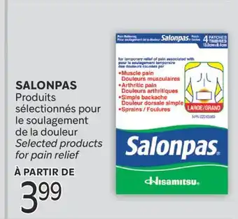 Brunet SALONPAS Produits sélectionnés pour le soulagement de la douleur offer