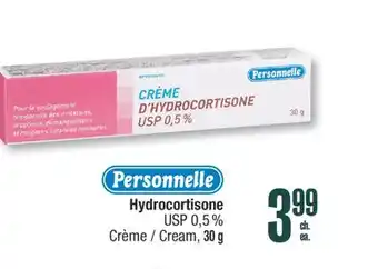 Jean Coutu PERSONNELLE Hydrocortisone USP 0,5% Cream offer