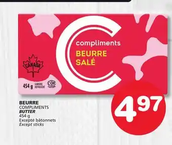 Marches Tradition COMPLIMENTS BUTTER offer