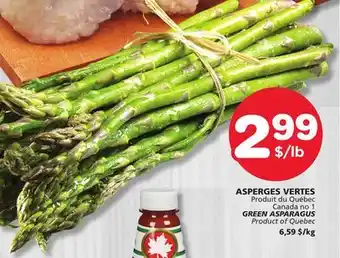 Marches Tradition GREEN ASPARAGUS offer
