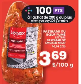 Marches Tradition LESTERS PASTRAMI OR SMOKED MEAT offer