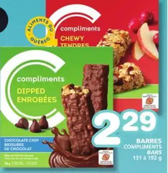 Marches Tradition COMPLIMENTS BARS offer