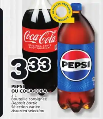 Marches Tradition PEPSI OR COCA-COLA offer