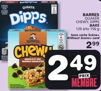Marches Tradition QUAKER CHEWY, DIPPS BARS offer