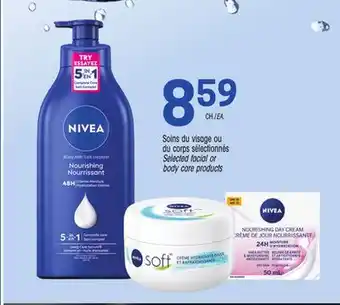 Uniprix NIVEA Soins du visage ou du corps sélectionnés Selected facial or body care products offer