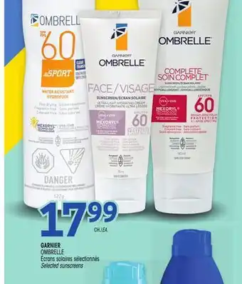 Uniprix GARNIER OMBRELLE Écrans solaires sélectionnés/Selected sunscreens offer