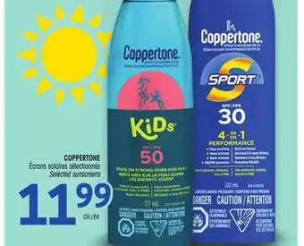 Uniprix COPPERTONE Écrans solaires sélectionnés/Selected sunscreens offer
