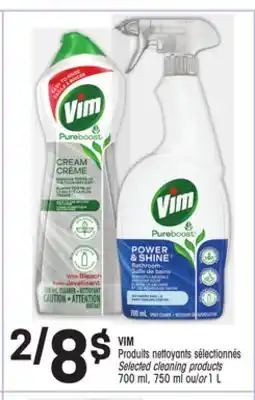 Uniprix VIM Produits nettoyants sélectionnés/Selected cleaning products offer