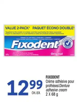 Uniprix FIXODENT Crème adhésive pour prothèses/Denture adhesive cream offer