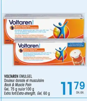 Uniprix VOLTAREN EMULGEL Douleur dorsale et musculaire/Back & Muscle Pain Gel, ou/or Extra fort/Extra-strength, Gel offer