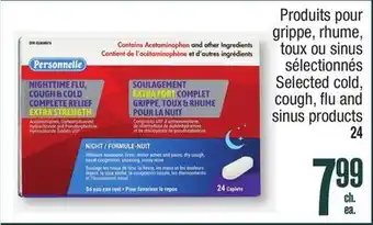 Jean Coutu PERSONNELLE Selected cold, cough, flu and sinus products offer