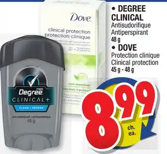 Jean Coutu DEGREE CLINICAL, DOVE offer