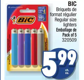 Jean Coutu BIC Regular size lighters offer