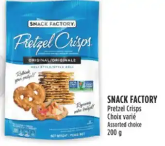 Marché Adonis SNACK FACTORY Pretzel Crisps offer