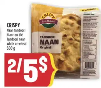 Marché Adonis CRISPY Naan tandoori blanc ou blé offer
