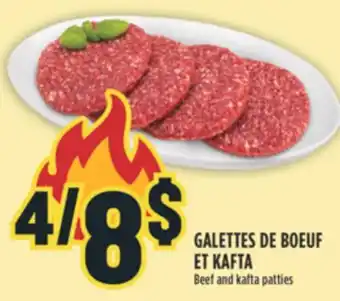 Marché Adonis GALETTES DE BOEUF ET KAFTA offer