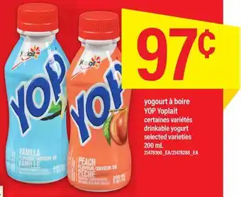 Maxi YOGOURT À BOIRE YOP YOPLAIT, 200 ML offer